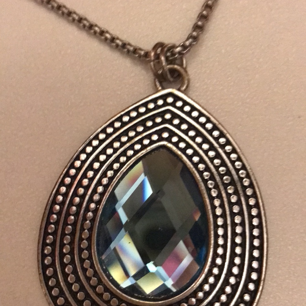 St Thomas long turquoise blue necklace